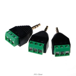 Screw Inch Video Ter Male Stereo Pcs 3.5mm Balun
