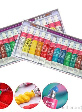 FangNymph 12 Colors Professional Acrylic Paint Set 6ML Acryl
