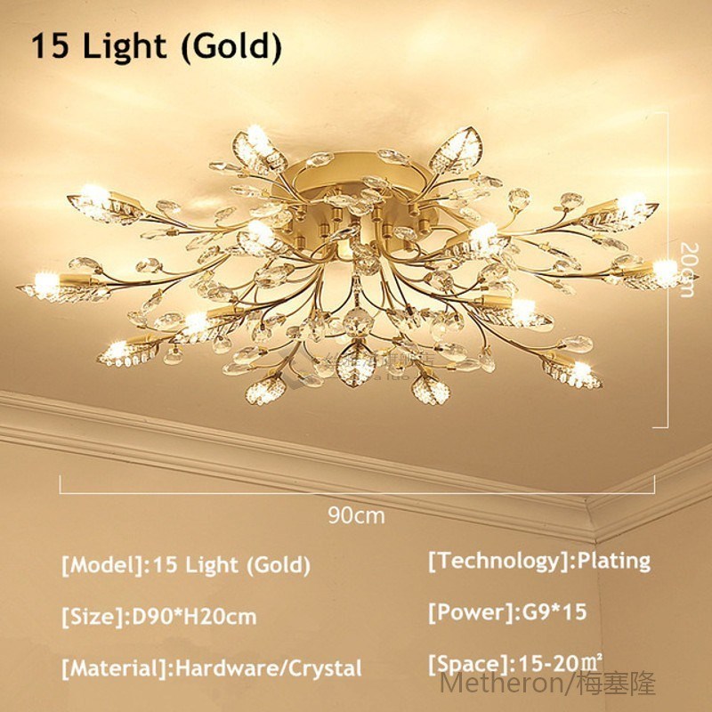 Modern ceiling light for living room led Crystal ceiling lam
