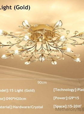 Modern ceiling light for living room led Crystal ceiling lam