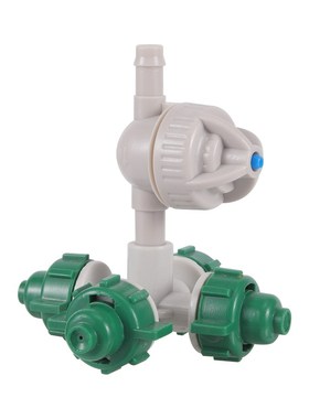 5 Sets 4mm Barb Cross Misting Sprinkler with Anti-drip Hangi