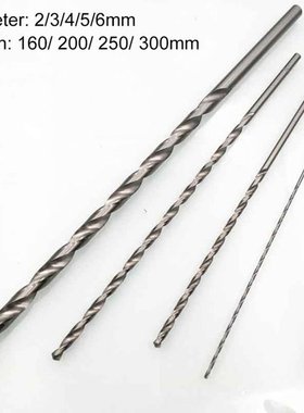 HSS Drill Bits Set 2-6mm Diameter 160-300mm Length Straight
