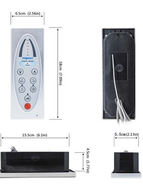 1Pcs Digital Shower Room Control Panel Fm Radio Vent Fan Spe