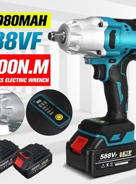 1000N.m 22980mAh 588VF Brushless Electric Impact Wrench Cord