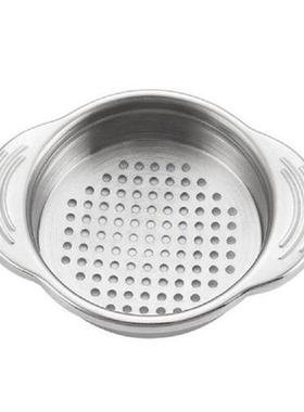 Stainless Steel Food Can Strainer Sieve Tuna Press Lid Oil