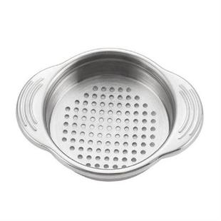 Stainless Steel Food Can Strainer Sieve Tuna Press Lid Oil