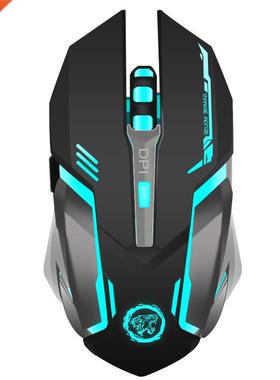 Rechargeable Wireless Gaming Mouse 7-color Backlight Breath
