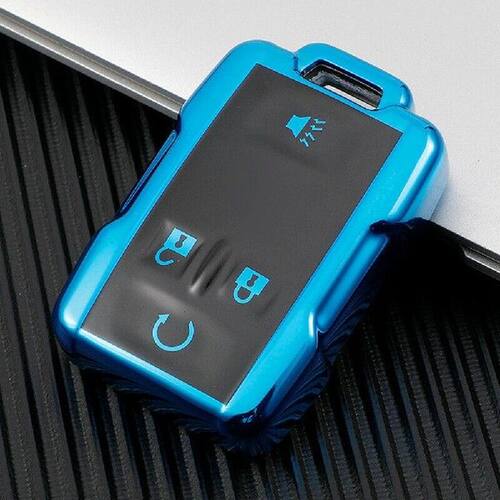 TPU Car Key Cover Case For Chevrolet Silverado Tahoe