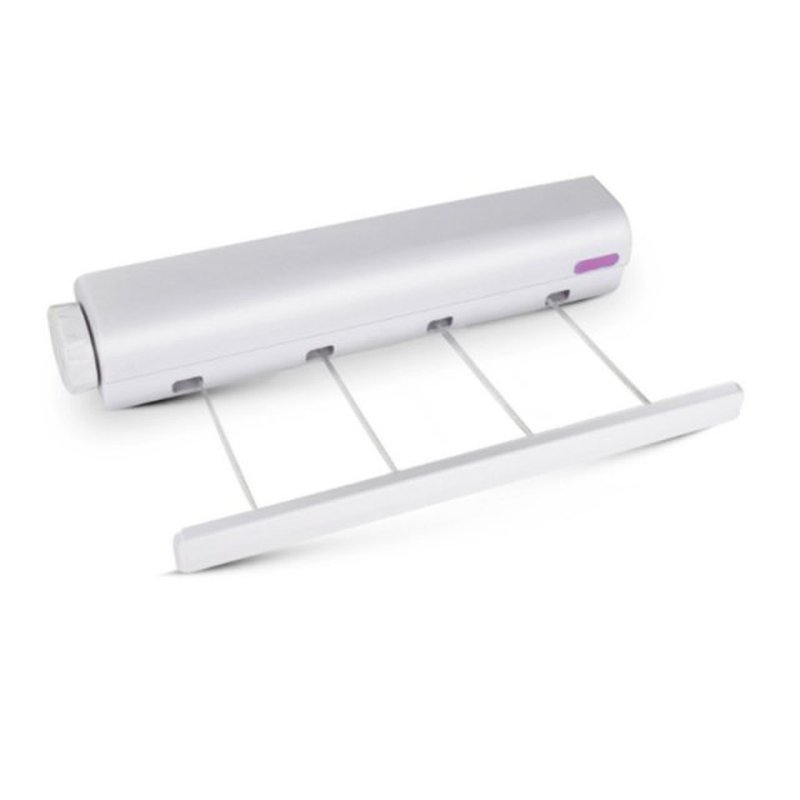Wall Mounted 4/5 Clothes Line Retractable Laundry Hanger Clo