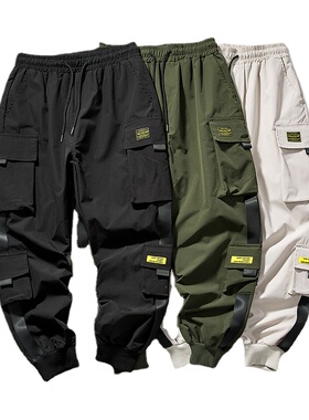 New Joggers Cargo Pants for Men Casual Hip Hop Pocket Male T