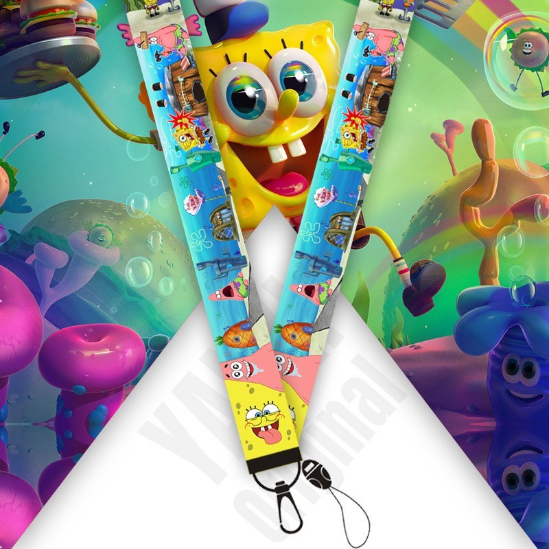 New cartoon mobile phone lanyard wrist strap key ring sling