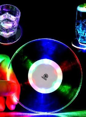 LED Coaster For Bar Table Decoration Accessories Acrylic
