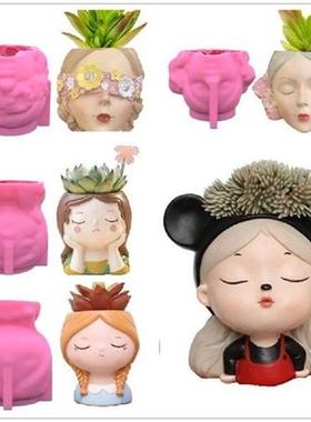 Dream Goddess Girl Silicone Mold Scented Stone Tabletop