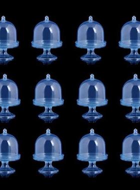 12pcs Chocolate Guests Clear Mini Candy Box Tray Modeling