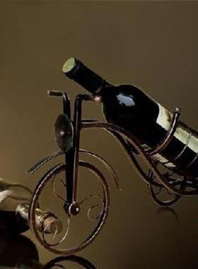 1PC Retro Tricycle Shape Red Wine Rack Kitchen Wine Holder
