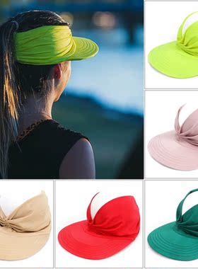 MnoeRffi Summer Hat Women's Sun Visor Sun Hat Anti-u