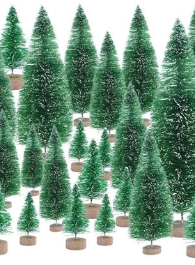 6.5cm to 16cm Small Decorated Christmas Tree Fake Pine Tree