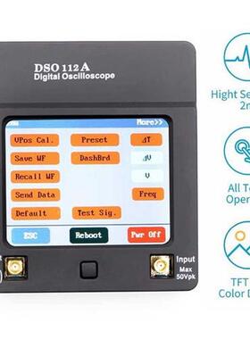 Portable DSO112A TFT Mini Digital Oscilloscope Touch Contact