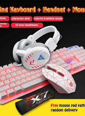 4Pcs/Set K59 Mechanical Wired USB Keyboard Illuminated Gamin