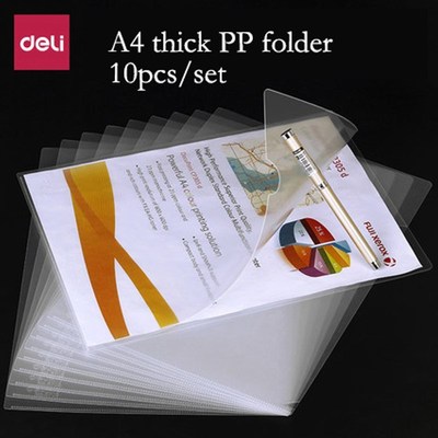 *L type folder 10pcs/set transparent single page folder A4 i