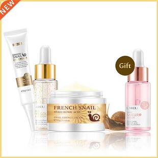 Facial Skin Care Set Snail Collagen Face Cream 24K Gold Seru