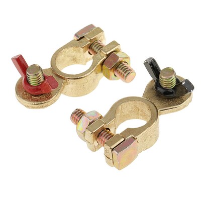 2 Pieces Car Vehicle Battery Terminal Clamp Disconnect Conne
