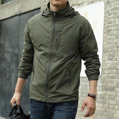 Mens Waterproof Military Jacket Spring Autumn Casual Windbr