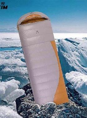 Goose Down Adult Sleeping Bag Comfortable Warm Single Cold