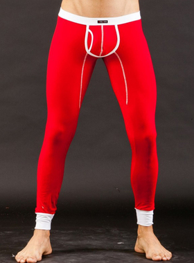 Men's Sexy Bulge Pouch Low Rise Underwear Long Johns