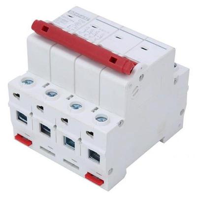 3pcs 4P MCB Miniture Circuit Breker DZ47-63Z DC 1000V Phot