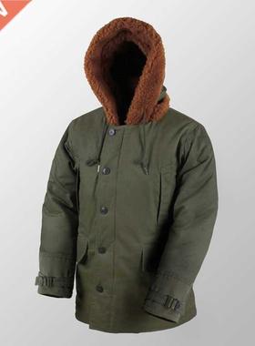 Repro US Army B-11 Winter Parka Green Military Uniform Vtg M