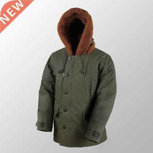 Repro US Army B-11 Winter Parka Green Military Uniform Vtg M