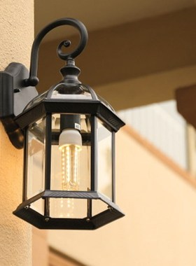 European-American retro wall lamp living room corridor simpl