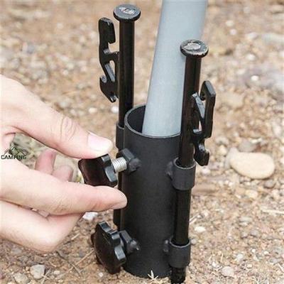Durable Awning Rod Holder Iron Reinforced Large Aperture