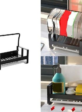 Large Sponge Holder Kitchen Sink Caddy Rack Stand Cleaning