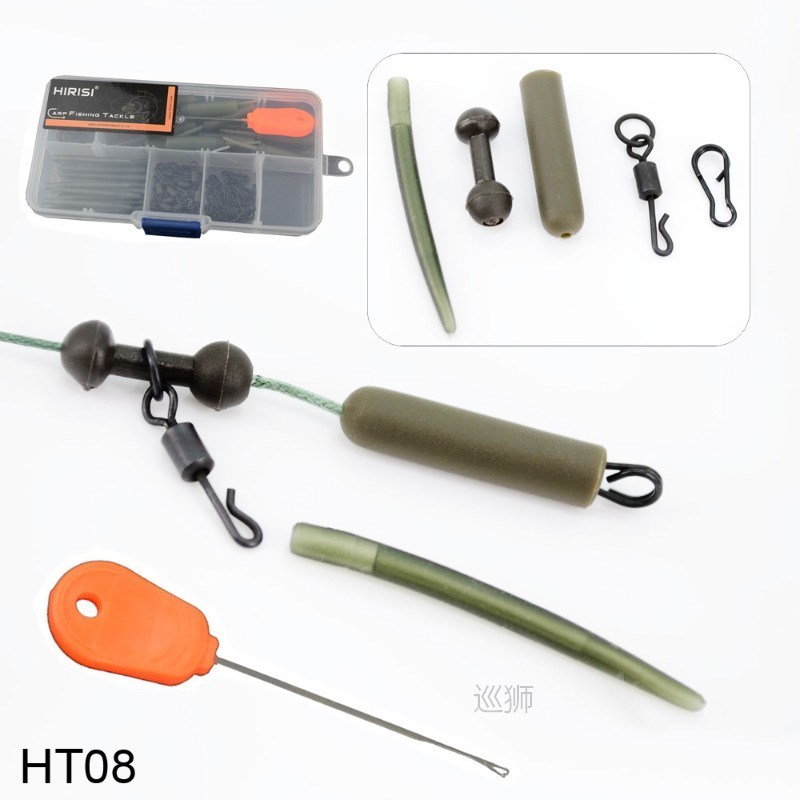 Carp Fishing Safety Lead Clips with Bait Needle Fishing Swiv