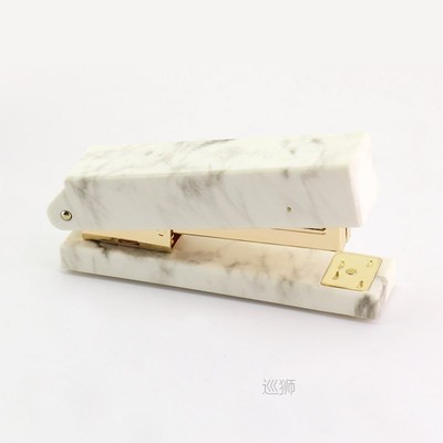 TUTU White Marble Stapler adhesive tape holder pen holder Go