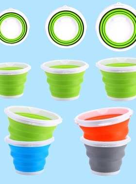 Save Space Camping Car Bucket Kitchen Items Balde BarrelSili