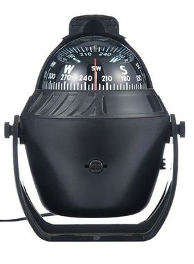 Compass For Car Dashboard Black Mini Adjustable Car Compass