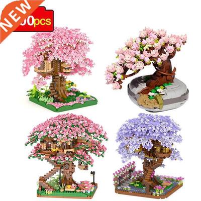 New Pot Plants Blocks Bricks City Mini Sakura Succulents Che