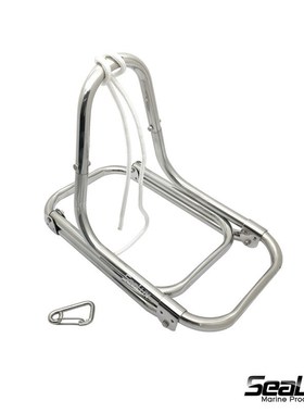 3 Steps Inflatable Boat Boarding Ladder with Rope and Shackl