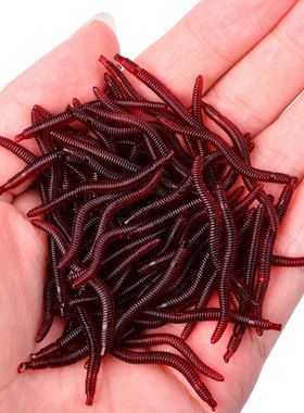 20/50PCS Fishing Lures Lifelike Fishy Smell Red Soft Lures S