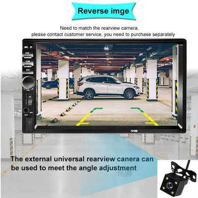 Autoradio 2 Din Cassette Recorder Car Radio HD 7 inch  7018B