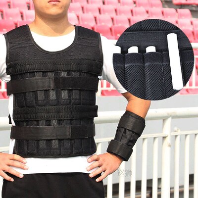 New 15/35KG Adjustable Loading Weight Vest Boxing Training J