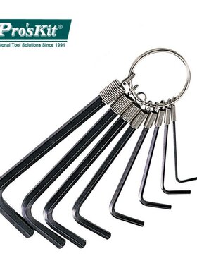 Pro'sKit HW-023 8Pcs Portable Ring Type Hex Key Set