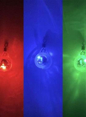 Mini Fishing Lure Light 3-color LED Fisheye Shape Fishing