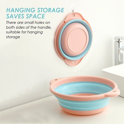 Bucket-Vegetable Basins Cleaning-Supplies Folding Collapsibl