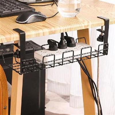 Desk Cable Under Management Wire Organizer Tray Rack Cord