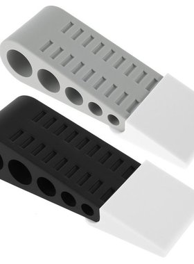 2 Pcs Safety Rubber Door Stop Wedge Shaped Non-Slip Door Buf