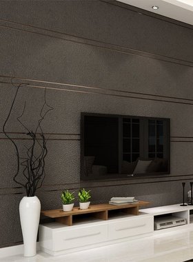 Modern Simple Suede Marble Stripes Wallpaper For Walls Roll